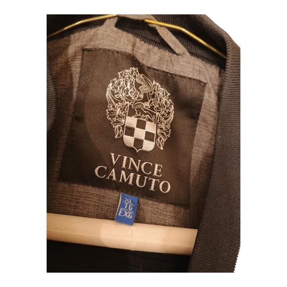 Vince Camuto Mens Navy Blue Long Sleeve Full-Zip Track Knit Jacket Size XL EUC - Picture 6 of 7